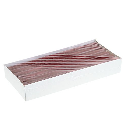 Floristik24 Kaars 21mm x 300mm donkerrood doorgeverfd 12st