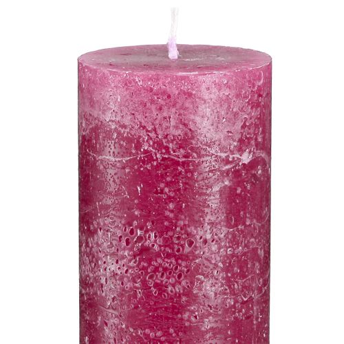 Artikel Taper kaarsen effen kaarsen Berry 50x300mm 4 st