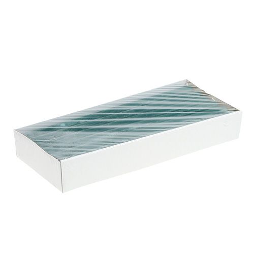 Floristik24 Kaarsen 21mm x 300mm Petrolkleurig 12st