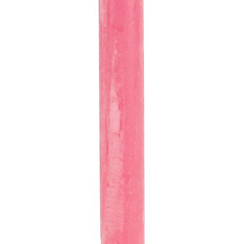 Artikel Taper kaarsen 21mm x 300mm effen roze 12st
