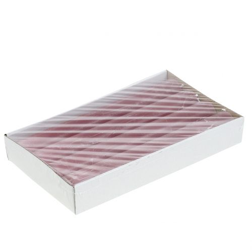 Floristik24 Taper kaarsen effen oudroze 34mm x 300mm 4 st