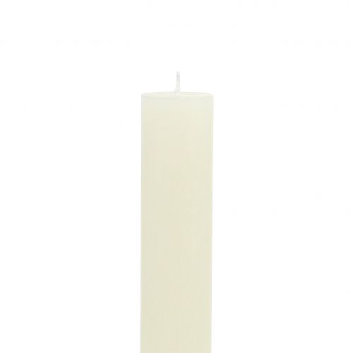 Artikel Taper kaarsen effen crème 34mm x 300mm 4 st