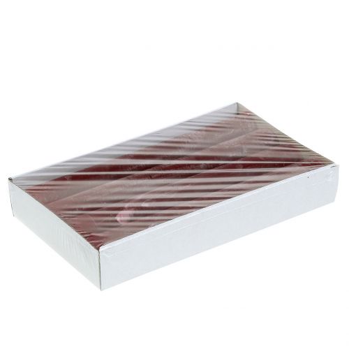 Floristik24 Kaarsen effen donkerrood 34mm x 300mm 4st
