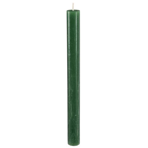 Artikel Taper kaarsen, effen kaarsen, donkergroen, 21×240mm, 12 stuks