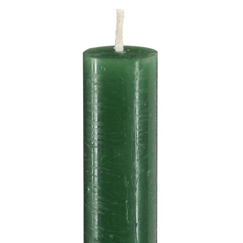 Artikel Taper kaarsen, effen kaarsen, donkergroen, 21×240mm, 12 stuks