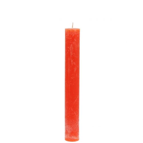 Taper kaarsen effen oranje 34mm x 240mm 4 st
