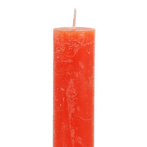 Artikel Taper kaarsen effen oranje 34mm x 240mm 4 st