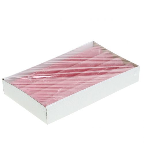 Artikel Stokkaarsen roze gekleurd 34mm x 300mm 4 st