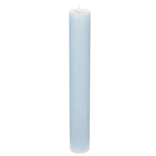 Blauwe taps toelopende kaars voor kandelaars en tafeldecoratie, 34x240mm, 4 stuks