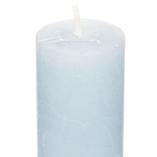 Blauwe taps toelopende kaars voor kandelaars en tafeldecoratie, 34x240mm, 4 stuks | Floristik24.nl