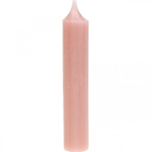 Floristik24 Taper kaarsen korte kaarsen roze voor decoratieve lus Ø21/110mm 6 stuks