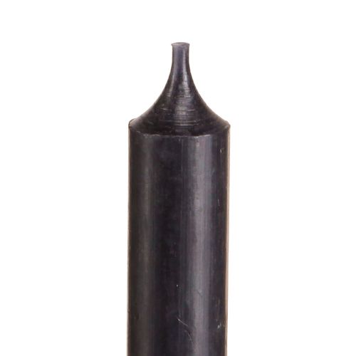 Artikel Taper kaarsen kort kleine kaarsen zwart 110mm Ø21mm 6 stuks bos