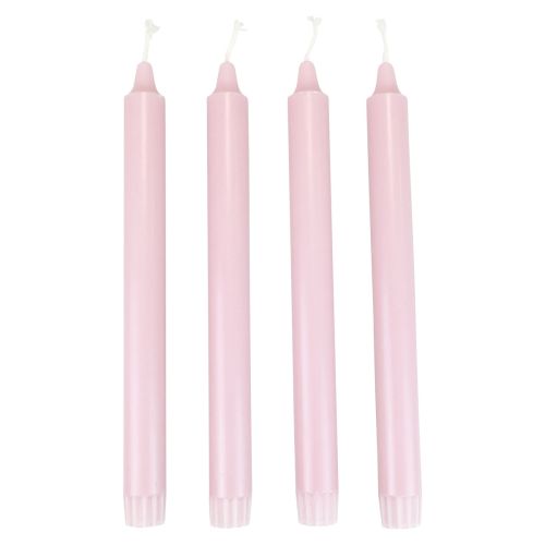 PURE Taper Kaarsen Antiek Roze Wenzel Kaarsen Roze 250/23mm 4 st