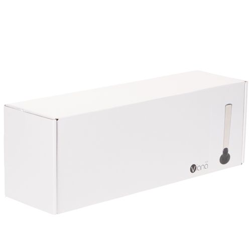 Kandelaar met taps toelopende glazen cilinder. Eenvoudig en tijdloos. 31 cm | Floristik24.nl