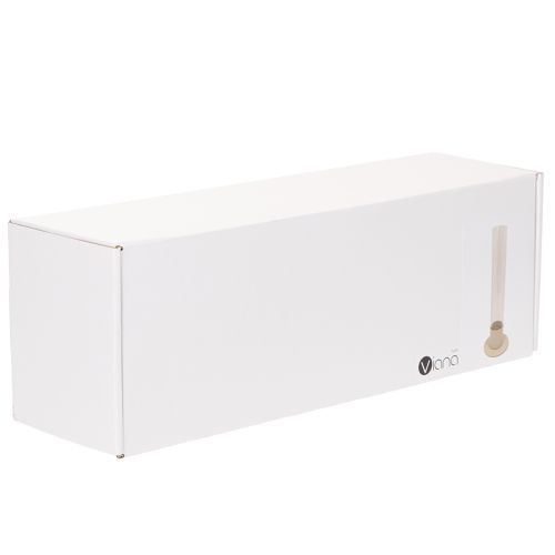 Moderne kaarsenhouder met glazen cilinder en voet, 31 cm | Floristik24.nl
