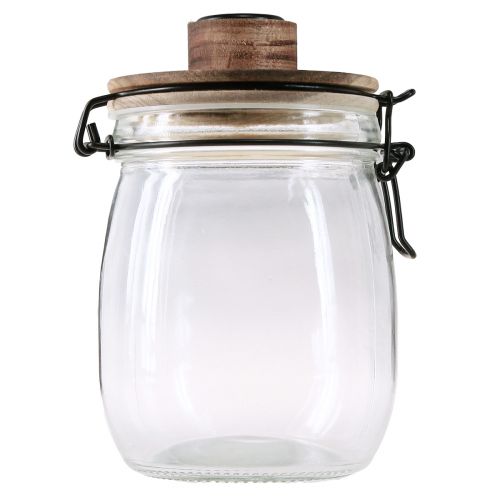 Artikel Stokkandelaar decoratief glas met sluiting Ø10cm H16cm