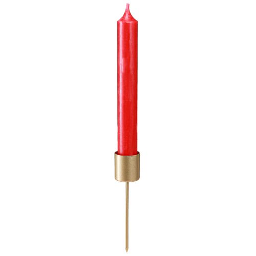 Artikel Stokkandelaar mat goud kandelaar om in te steken 11cm 16 stuks