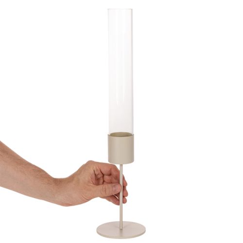 Moderne glazen cilinder kaarsenhouder van 45 cm | Floristik24.nl