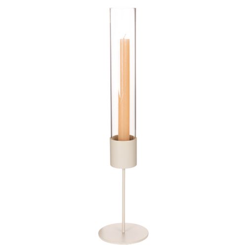 Moderne glazen cilinder kaarsenhouder van 45 cm | Floristik24.nl