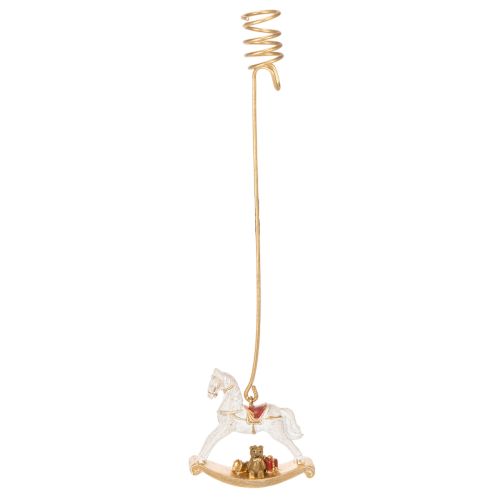 Kerstboom kaarsenhouder hobbelpaard 20 cm 3 stuks kopen | Floristik24.nl