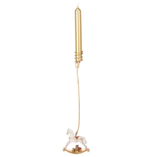 Kerstboom kaarsenhouder hobbelpaard 20 cm 3 stuks | Floristik24.nl