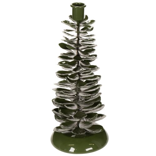 Groene metalen kerstboomversiering (kandelaar) 28 cm kopen | Floristik24.nl