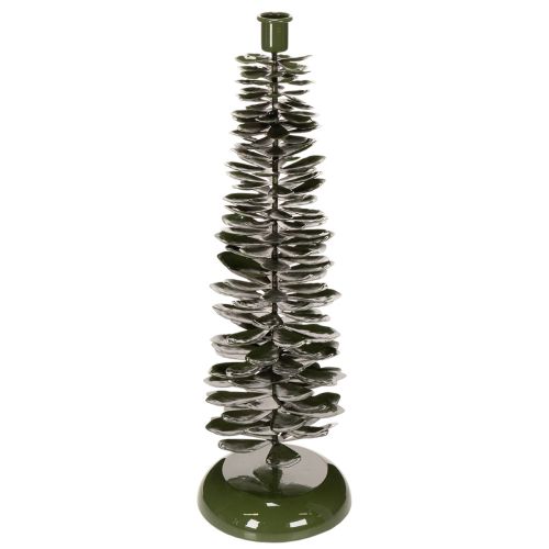 Kandelaar in kerstboomvorm, groen metaal, 45 cm kopen | Floristik24.nl