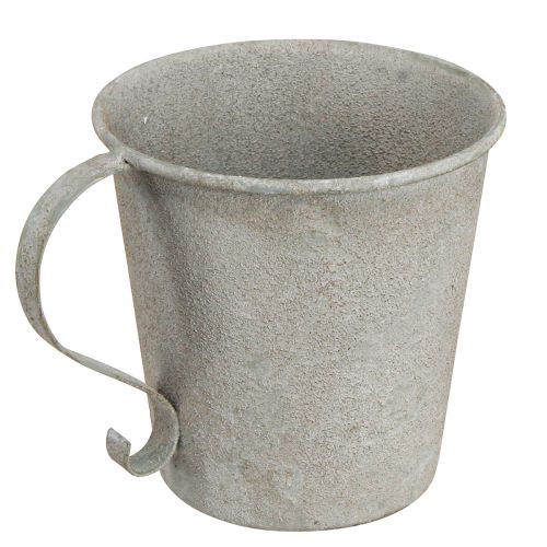 Artikel Taps toelopende kandelaar vintage beker decoratief grijs Ø11cm H11cm