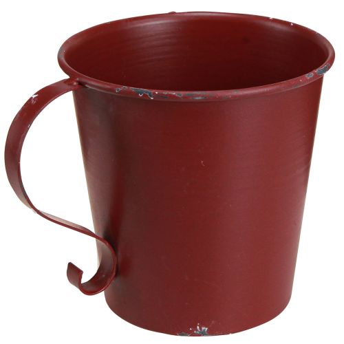 Artikel Conische kandelaar vintage beker decoratief wijnrood Ø11cm H11cm