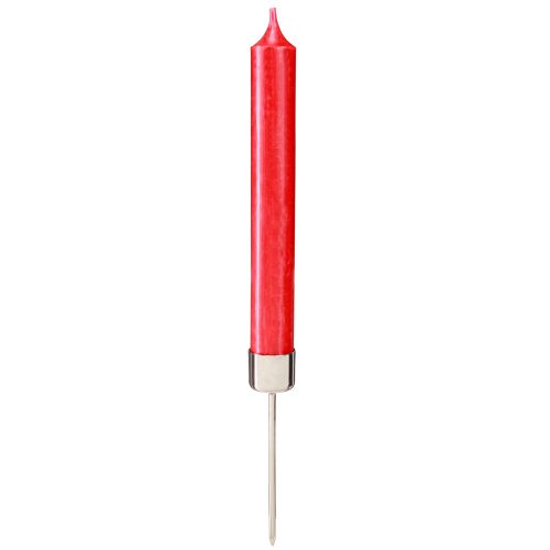 Artikel Stokkaarshouder om in te steken zilver Ø22mm 10,5cm 12 st