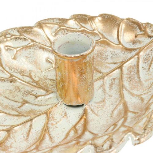 Floristik24 Kandelaar Bord Foliage Golden Vintage 26x16x6cm