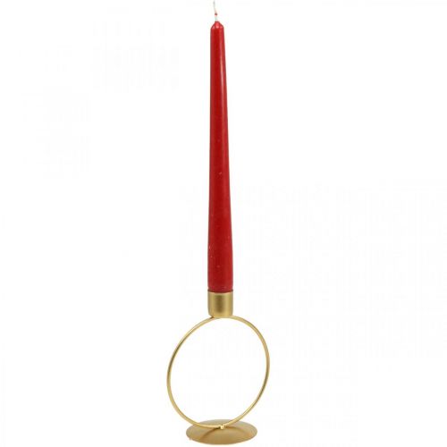Floristik24 Kandelaar gouden kandelaar metalen ring Ø10.5cm