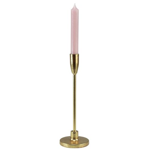 Artikel Stokkandelaar gouden kandelaar metaal H20cm