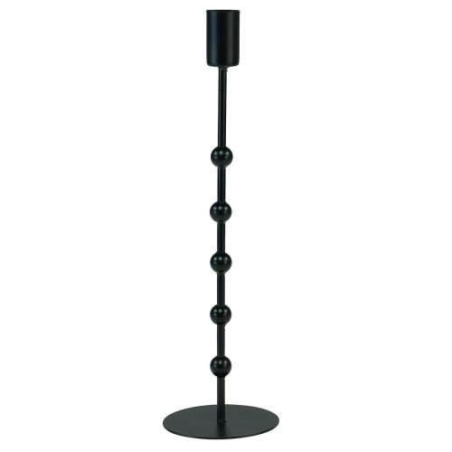 Floristik24 Stokkandelaar metalen kandelaar zwart H30cm