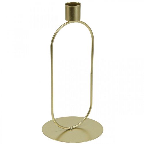 Floristik24 Kandelaar Ovale Kandelaar Goud Ø10cm H21cm