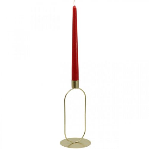 Floristik24 Kandelaar Ovale Kandelaar Goud Ø10cm H21cm