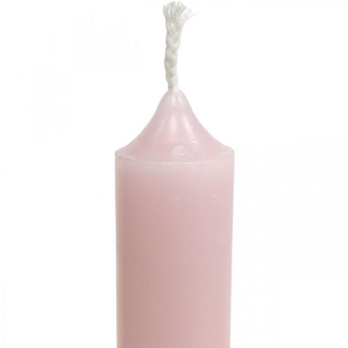Floristik24 Roze kaarsen korte stokkaarsen Ø22/110mm 6st