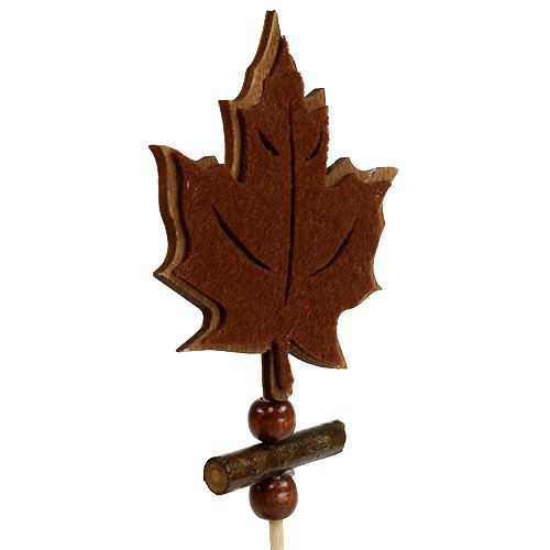 Artikel Pin esdoornblad gesorteerd herfstdecoratie 8cm L35cm 12st