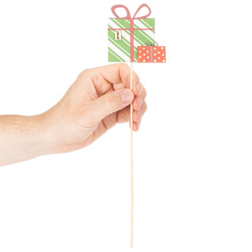 Cadeauset met plantenetiketten, houten design, 31 cm, 12 stuks | Floristik24.nl