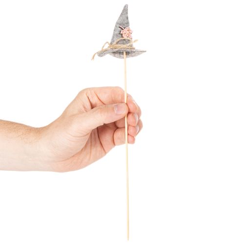 Decoratieve vilten heksenhoedjes als tafeldecoratie voor de herfst, 28 cm, 12 stuks | Floristik24.nl
