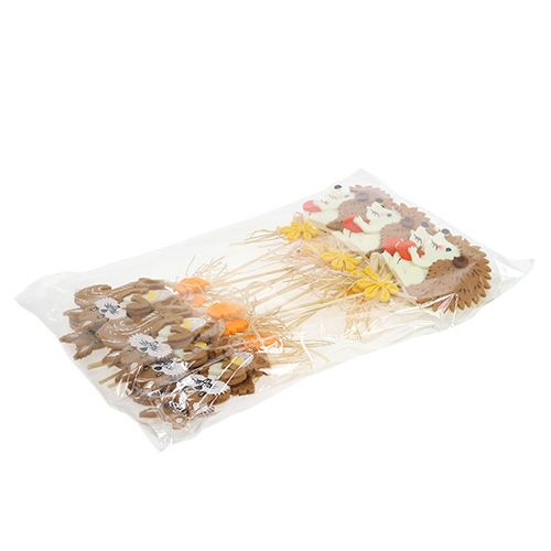Floristik24 Egel of eekhoorn pluggen L30cm 12 stuks