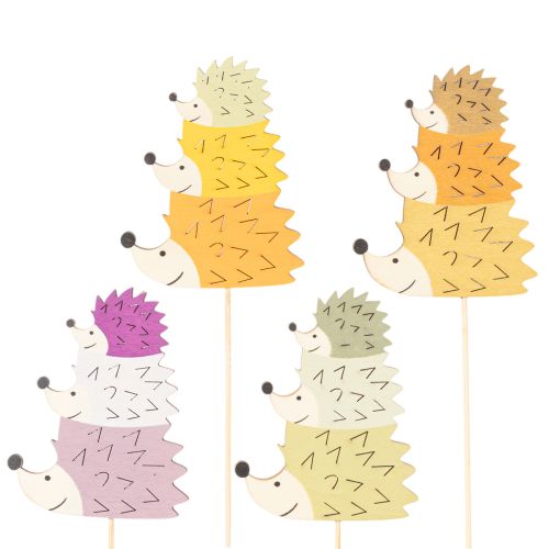 Decoratieve tuinstekers - Kleurrijke egelfamilie - 34 cm, 12 stuks kopen | Floristik24.nl