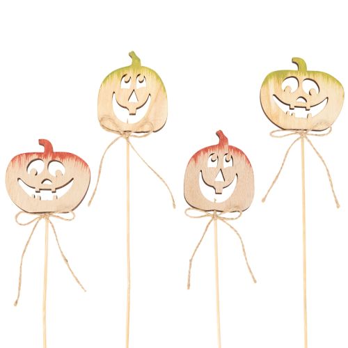 Decoratieve pompoen met gezicht, Halloweenversiering, 31 cm, 12 stuks
