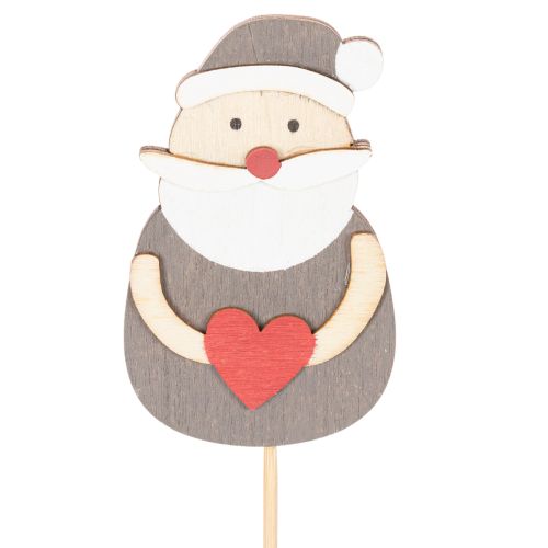 Decoratieve kerstman-stekers voor bloemstukken en potplanten, 31 cm, 12 stuks | Floristik24.nl