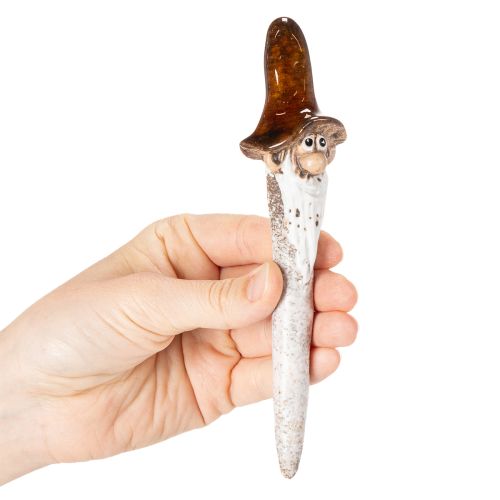 Decoratieve tuinkabouterfiguur voor plantenpotten, 16 cm, 2 stuks | Floristik24.nl