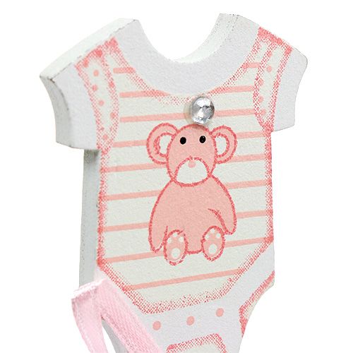 Floristik24 Geboorteplug 5,5cm L25,5cm blauw, roze 24 st