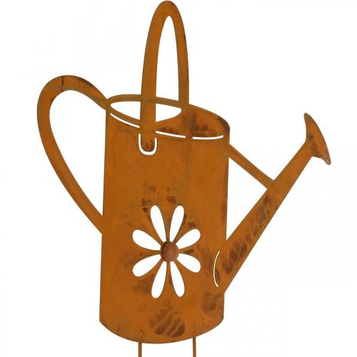 Floristik24 Bloemsteker gieter, tuinsteker van metaal, roestdecoratie L39cm