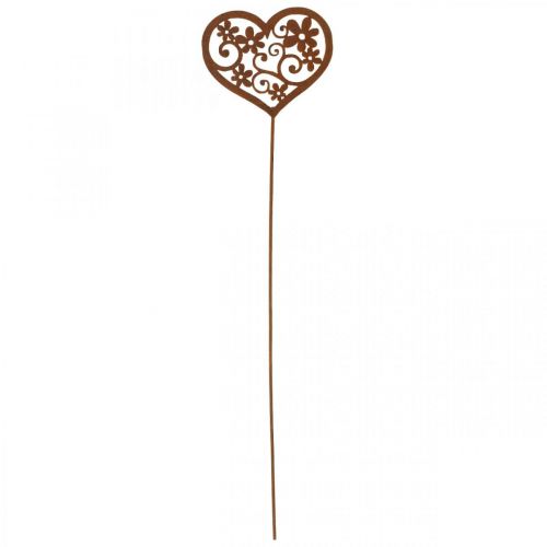 Artikel Bloemsteker hart tuindecoratie patina Valentijnsdag 10×8.5cm