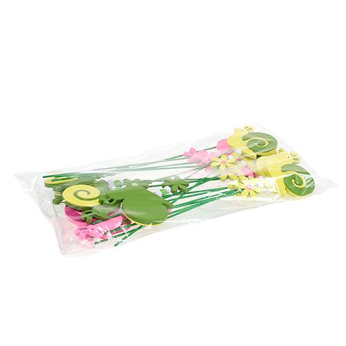 Floristik24 Stekkerslak kleurrijk asst. 7,5 cm 16 stuks