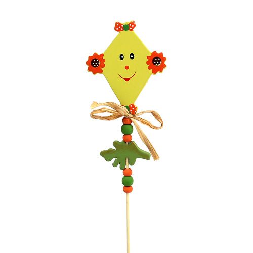 Bloemenplug draak geel L31cm 4st